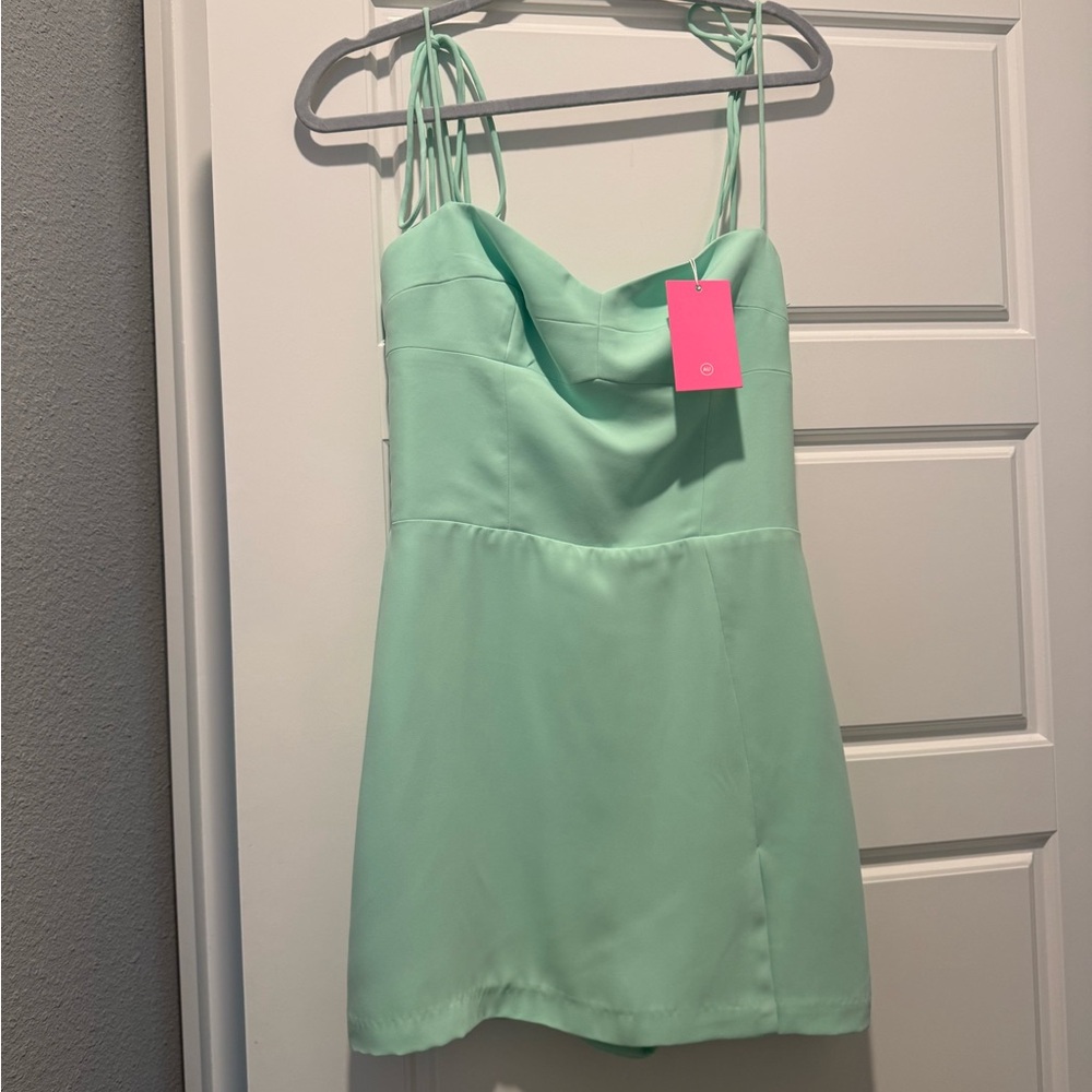 Amanda Uprichard Mint Green Mini Dress